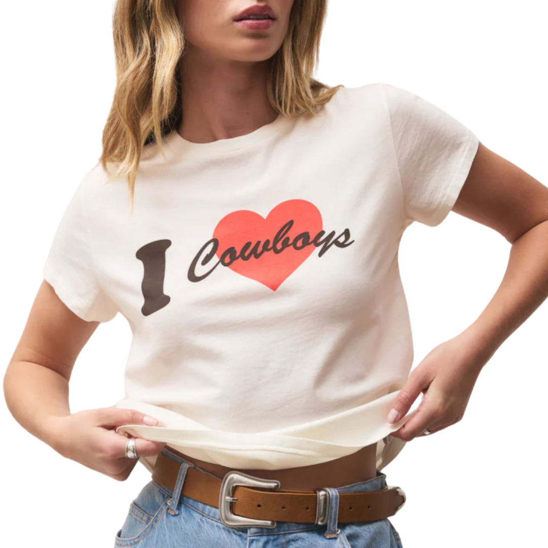 Cowboy Tourist Tee in Sea Salt