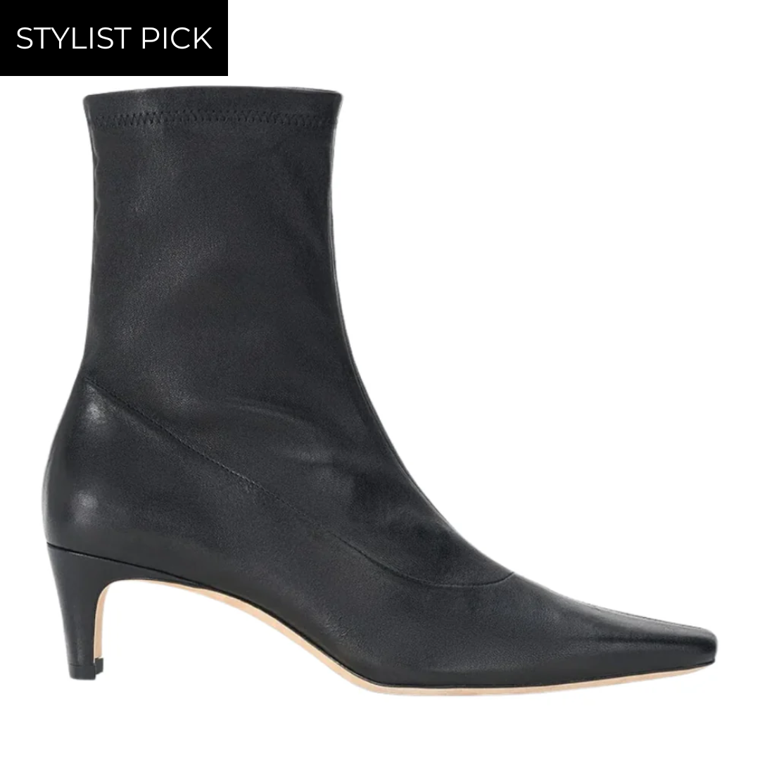Wally Sock Ankle Boot in Black