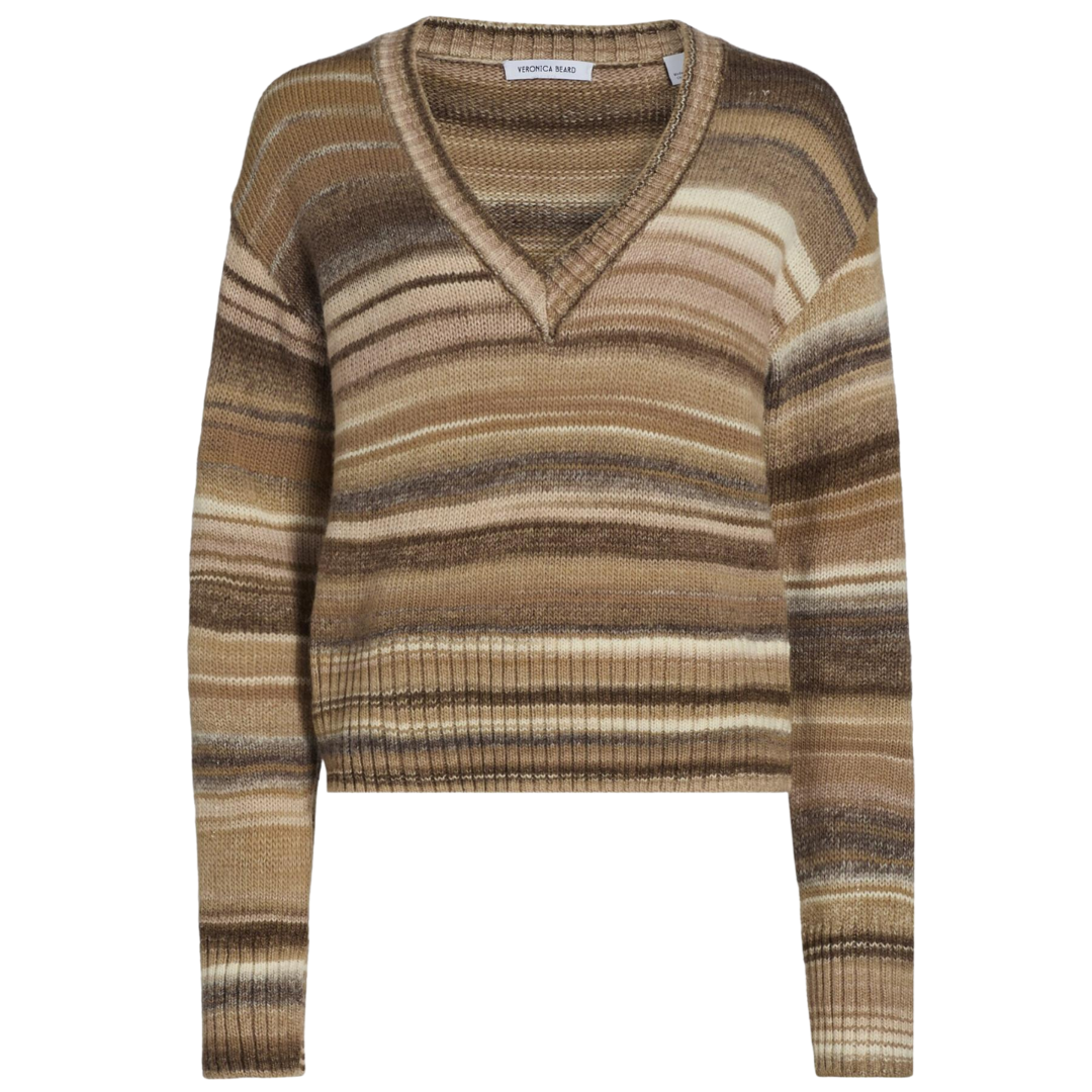 Diora Pullover Sweater in Desert Khaki Multi