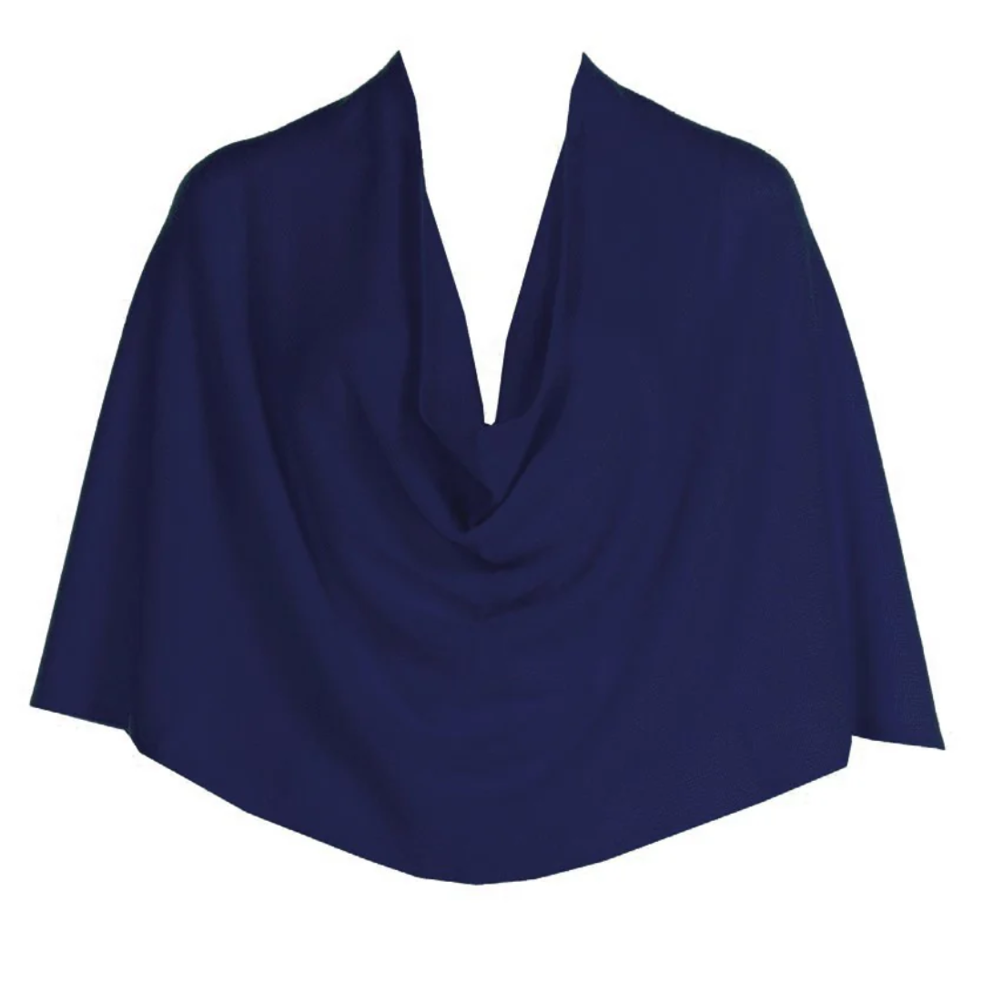 Cashmere Ruana in Navy
