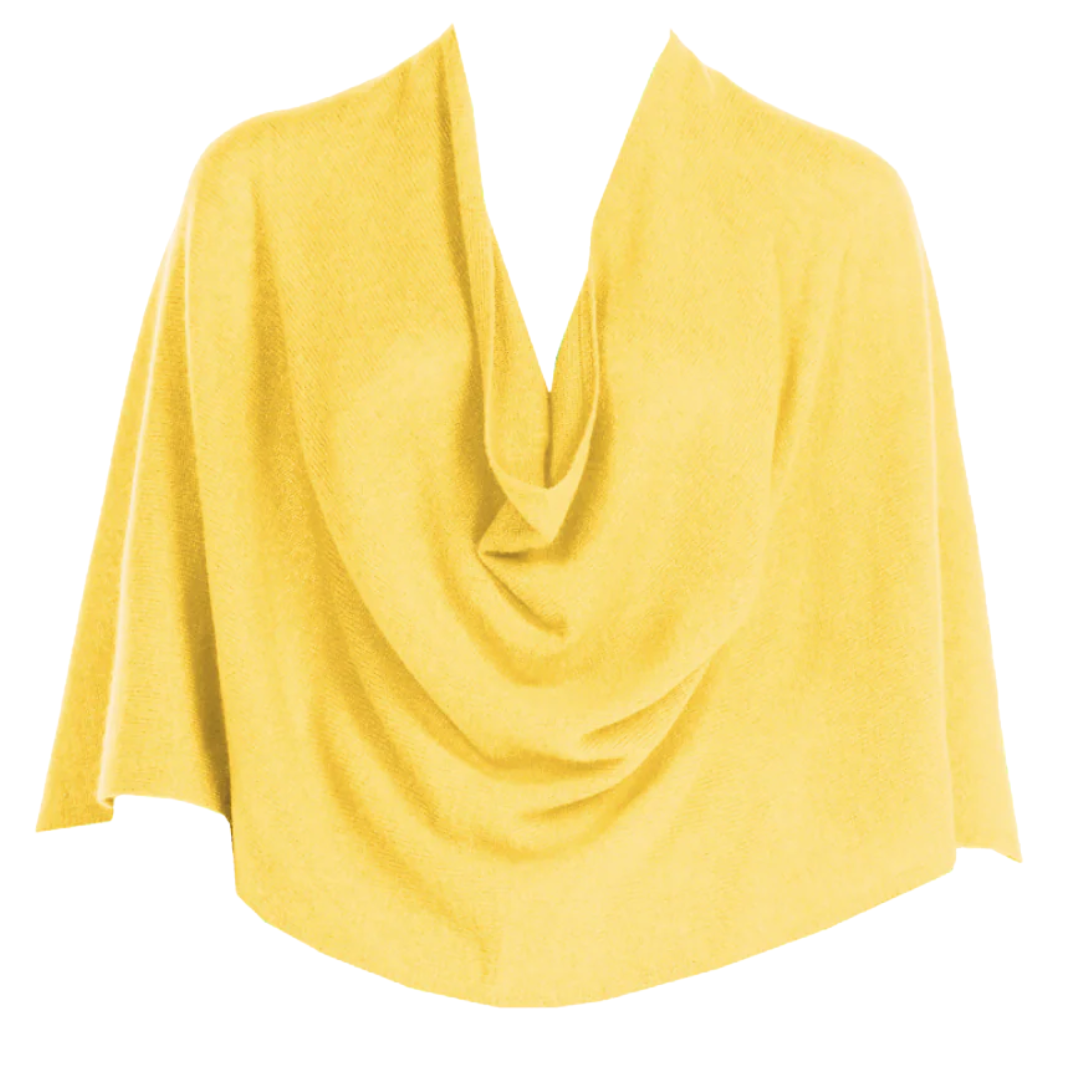 Cashmere Ruana in Buttermilk