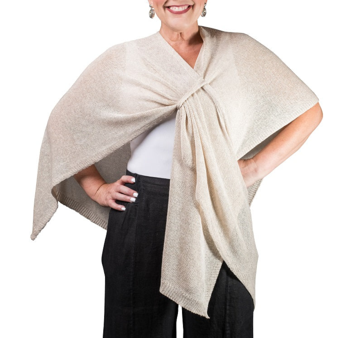 Aliya Multi Way Wrap Bisque