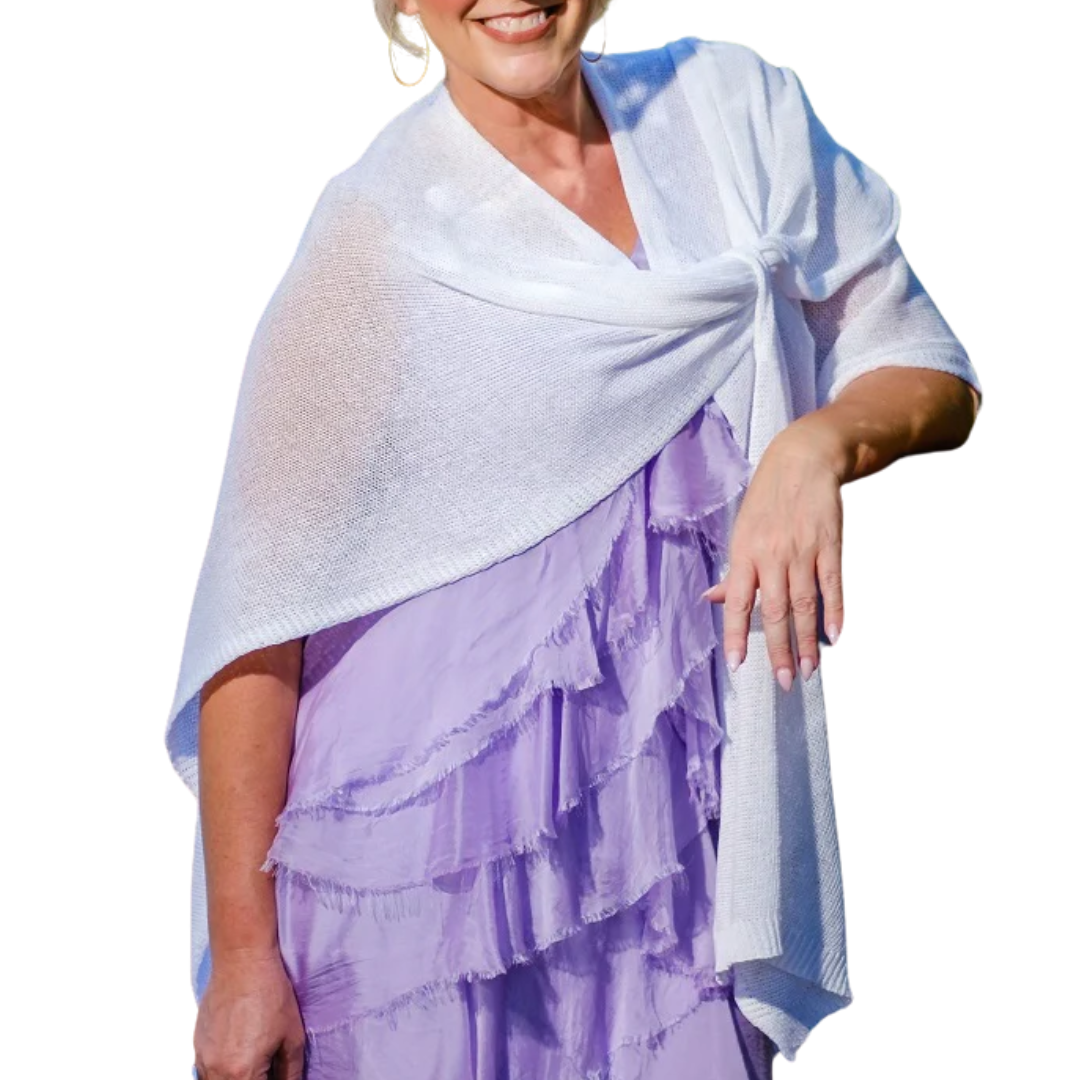 Aliya Multi Way Wrap in White