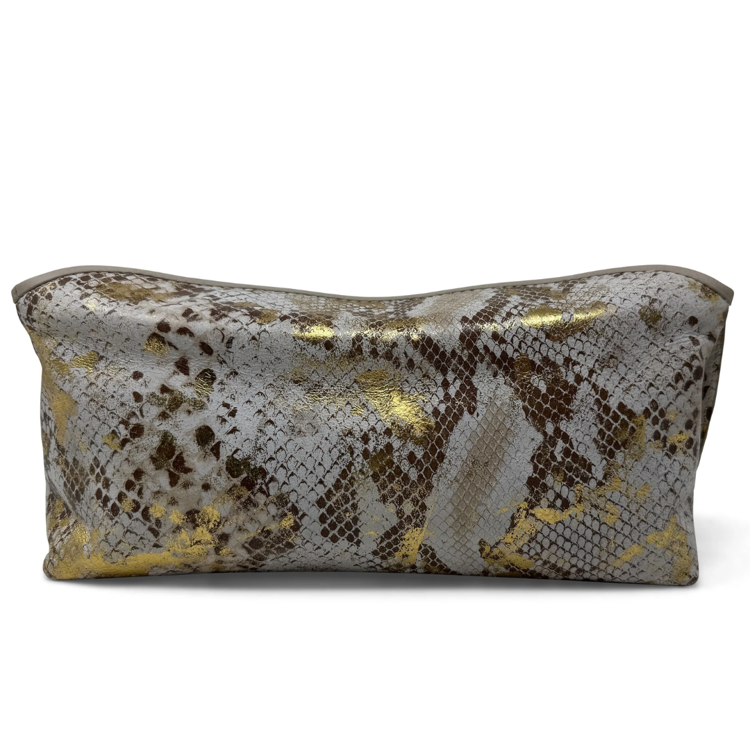 Snap Guapo Clutch Luxe Cobra in Smoke Gold