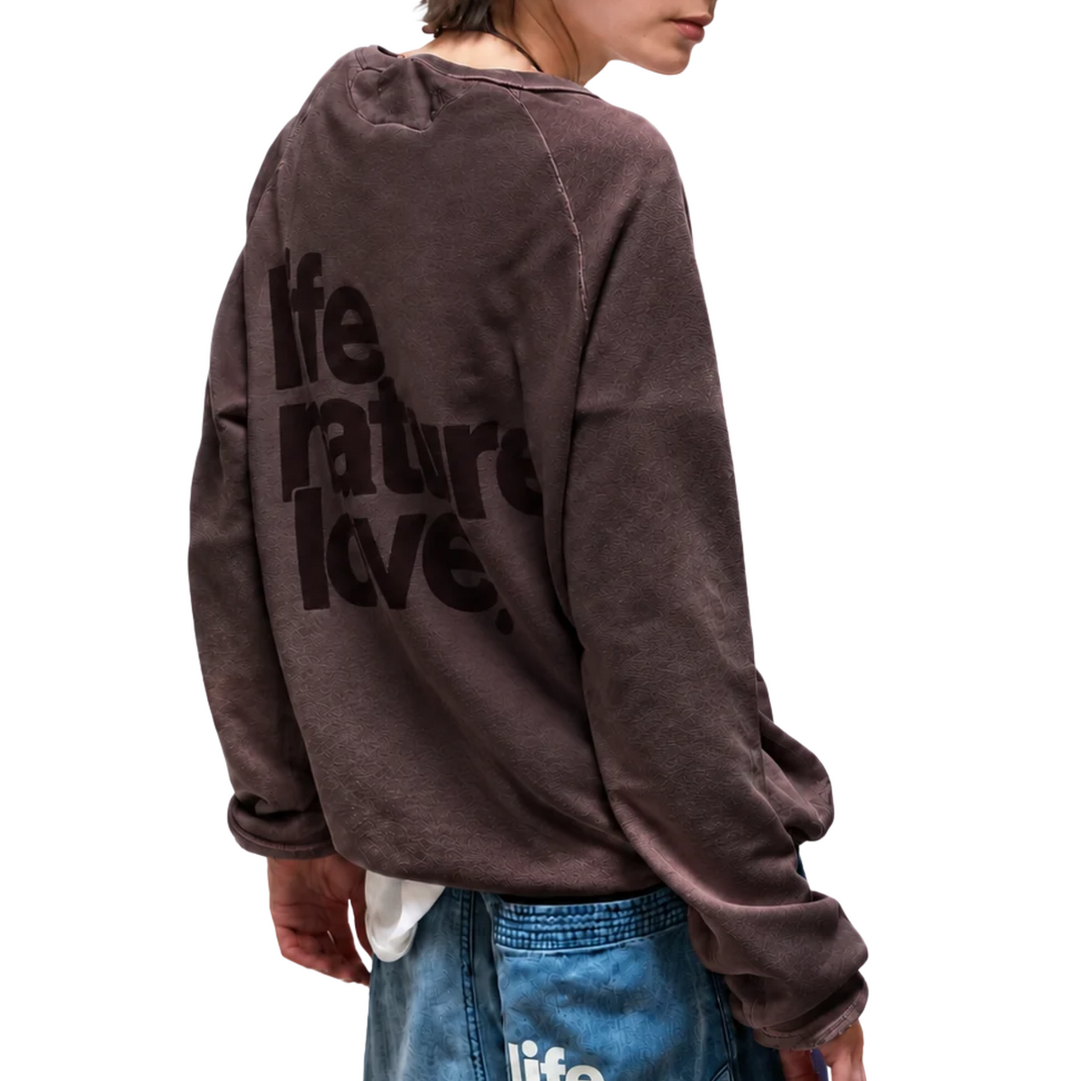 Lifenaturelove Supervintage Yumm Raglan in Chocolate Rabbit Powder