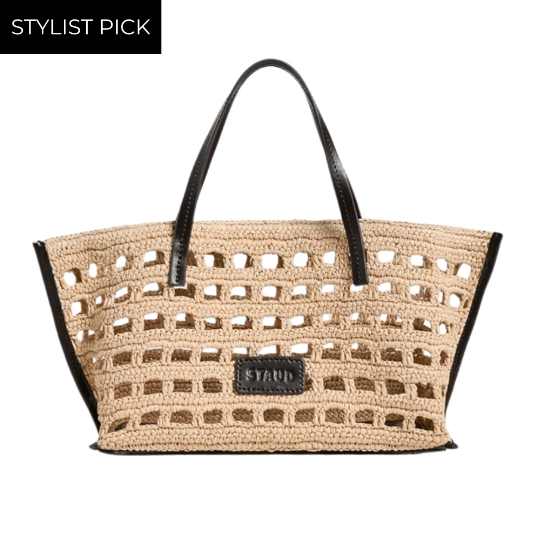 Christos Mini Tote in Raffia Crochet