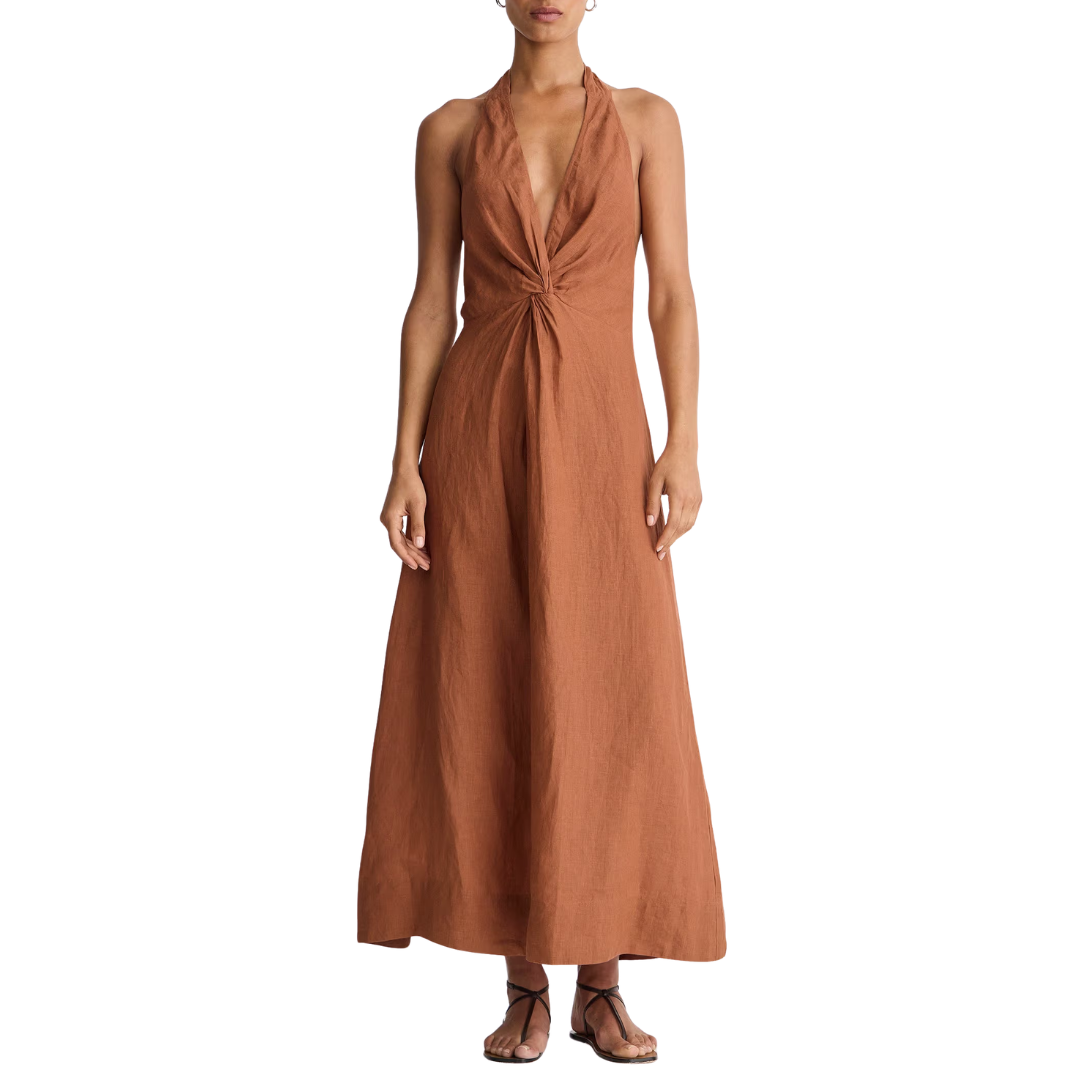 Salome Halter Maxi in Harissa