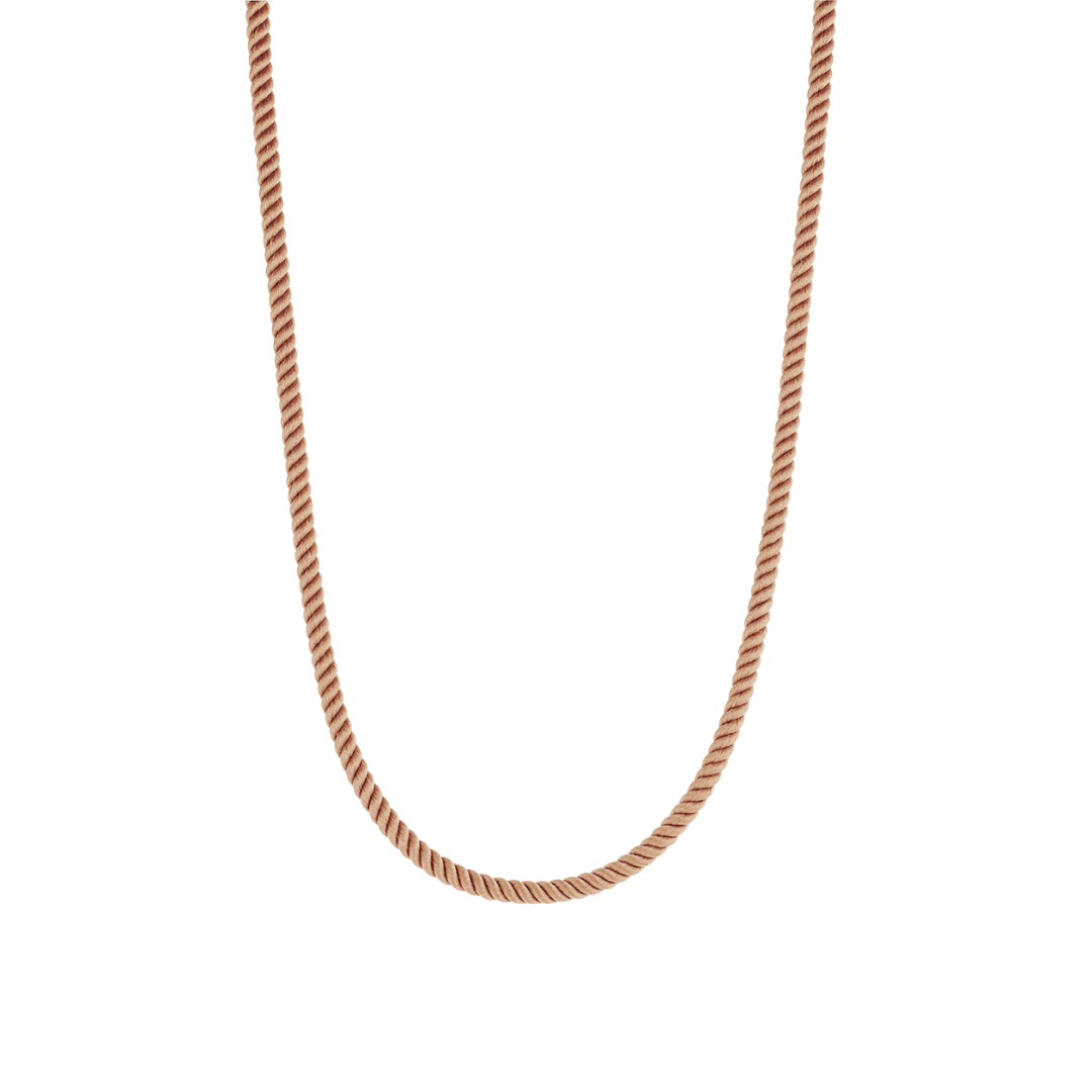 Coco Silk Cord Necklace in Sand