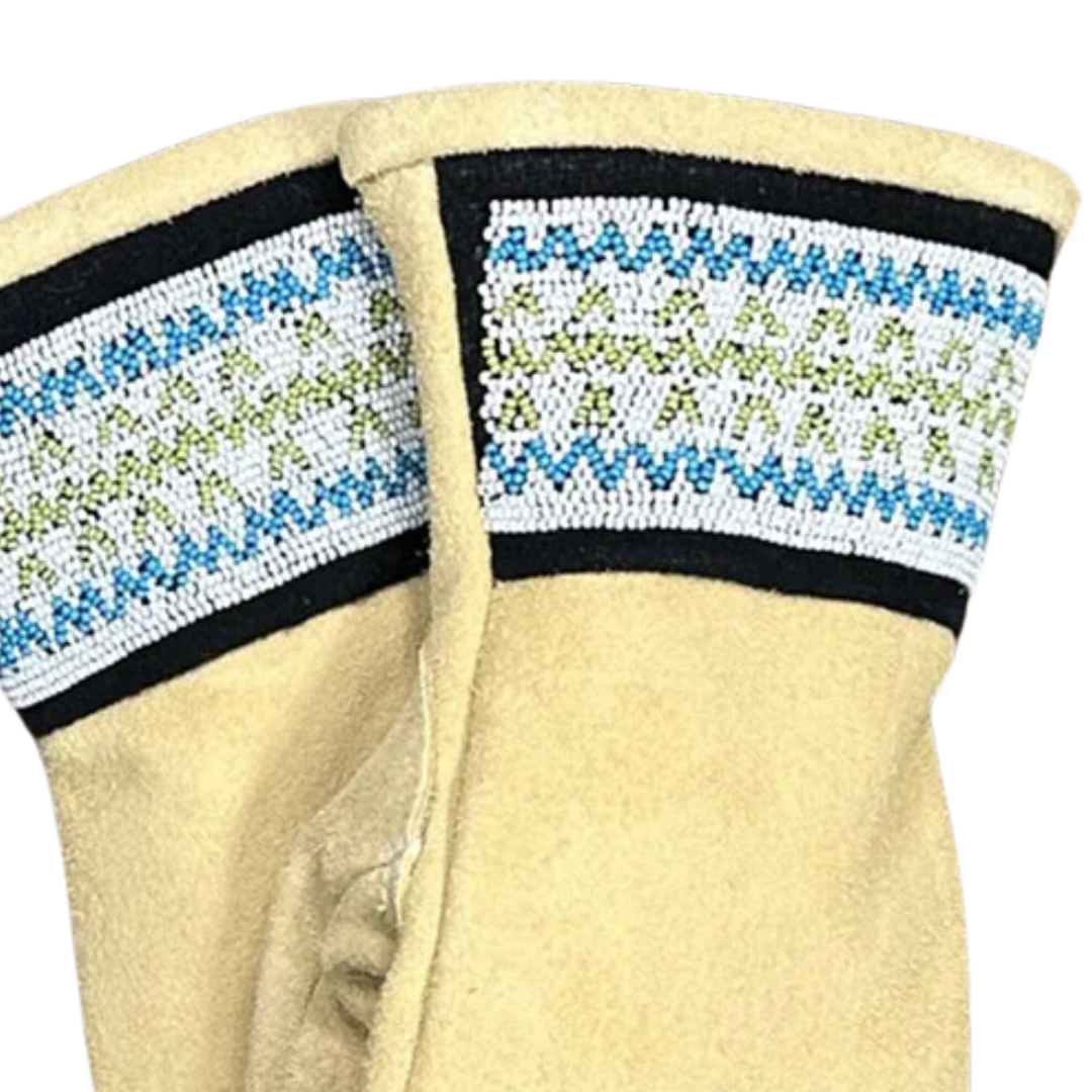 Salcantay Short Cuff Mitten in Tan