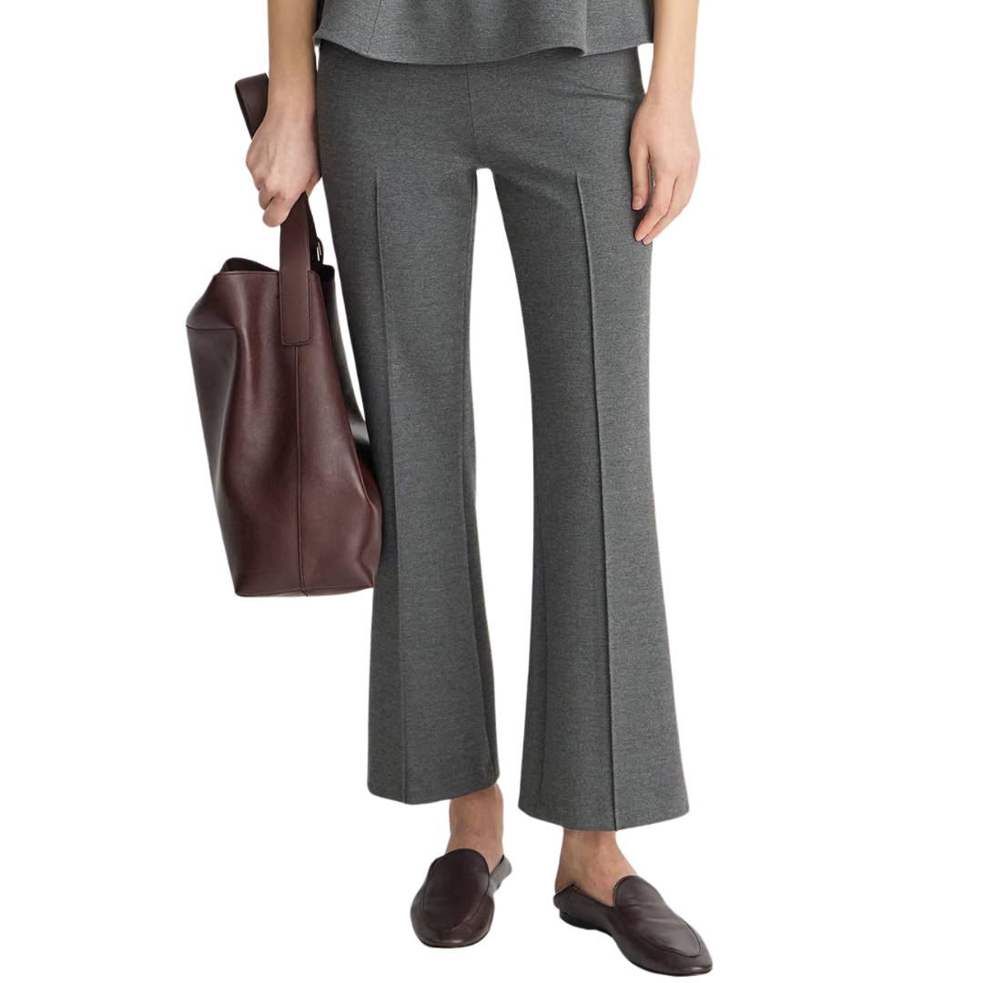 Ponte Rene Pull On Pant in Heather Grey