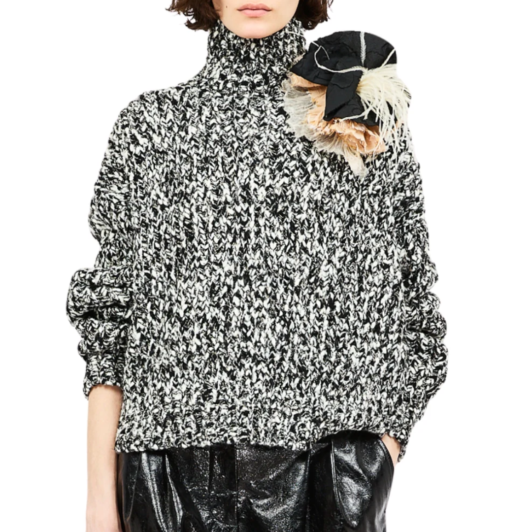 Albie Knit Pullover in Onyx
