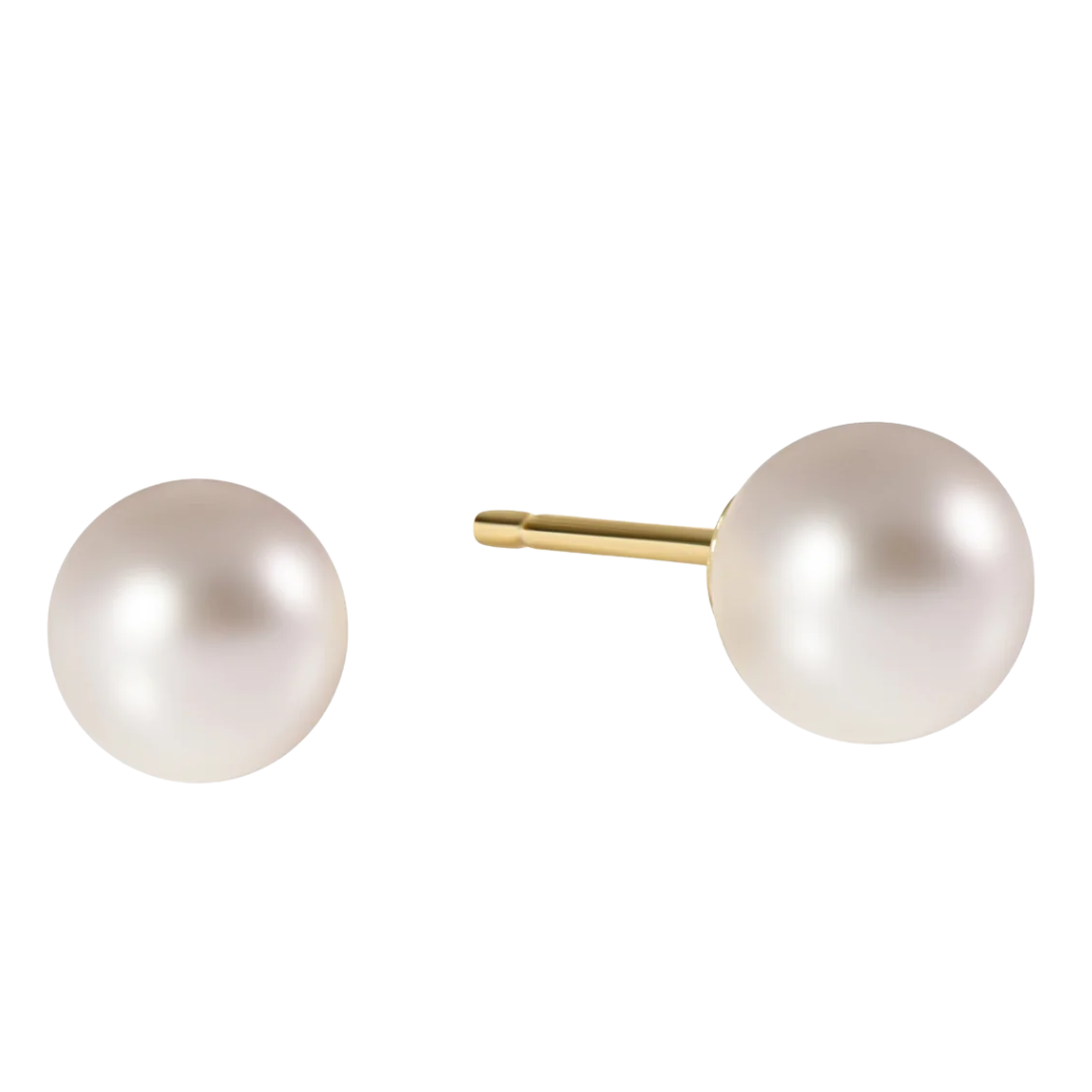 Classic 8MM Ball Stud in Pearl