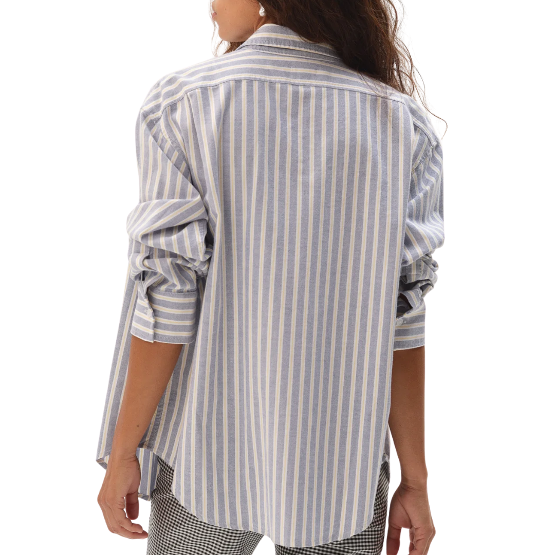 The Oxford Shirt in Butter Stripe