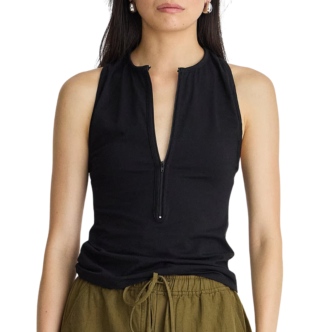 Ten Racer Tank in Black