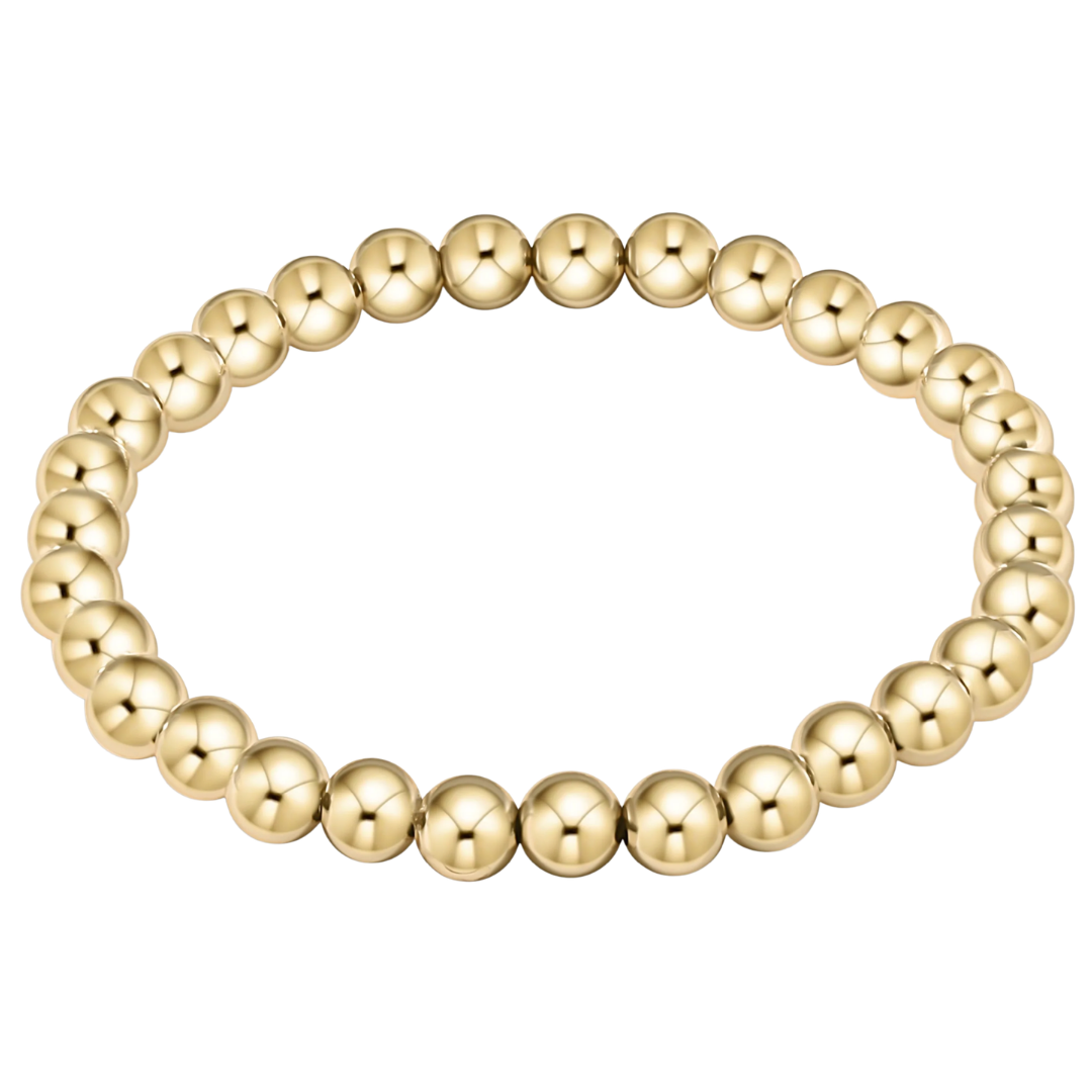 Classic Gold 6mm Bracelet- Extends