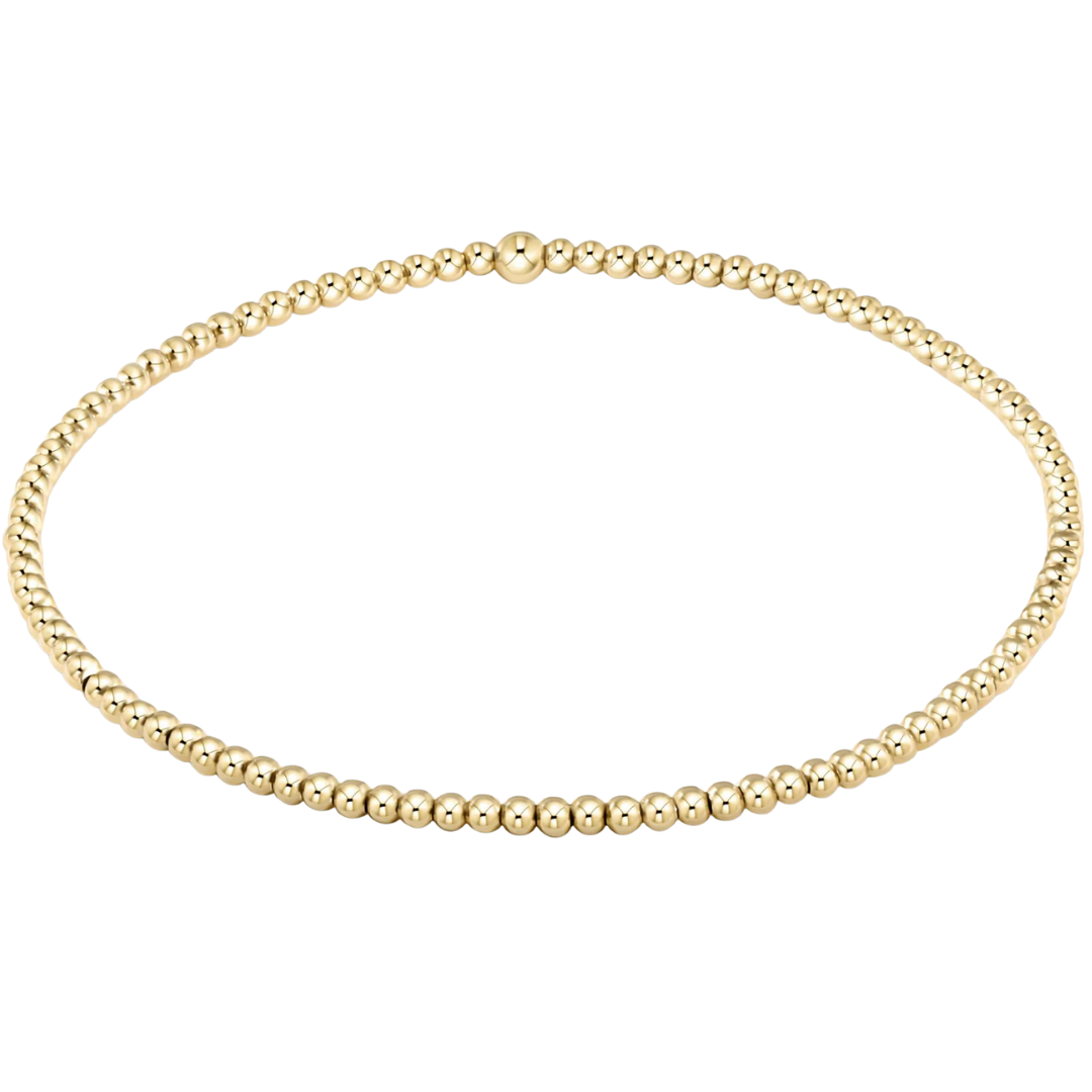 Egirl Classic Gold 2mm Bead Bracelet