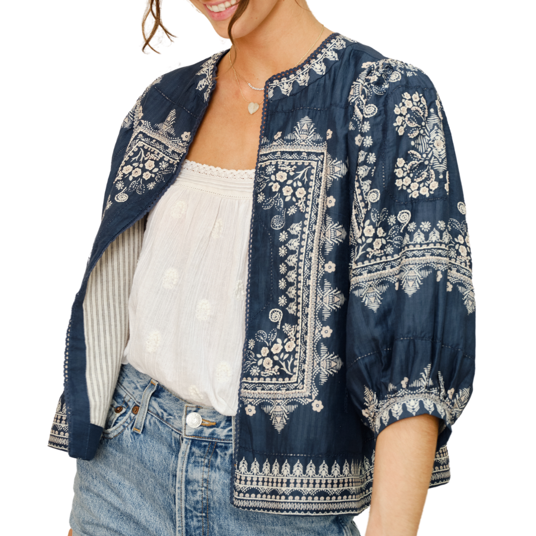 Eden Jacket in Indigo