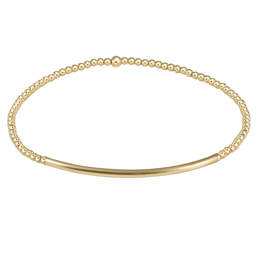 Classic Gold 2MM Bliss Bar Bracelet