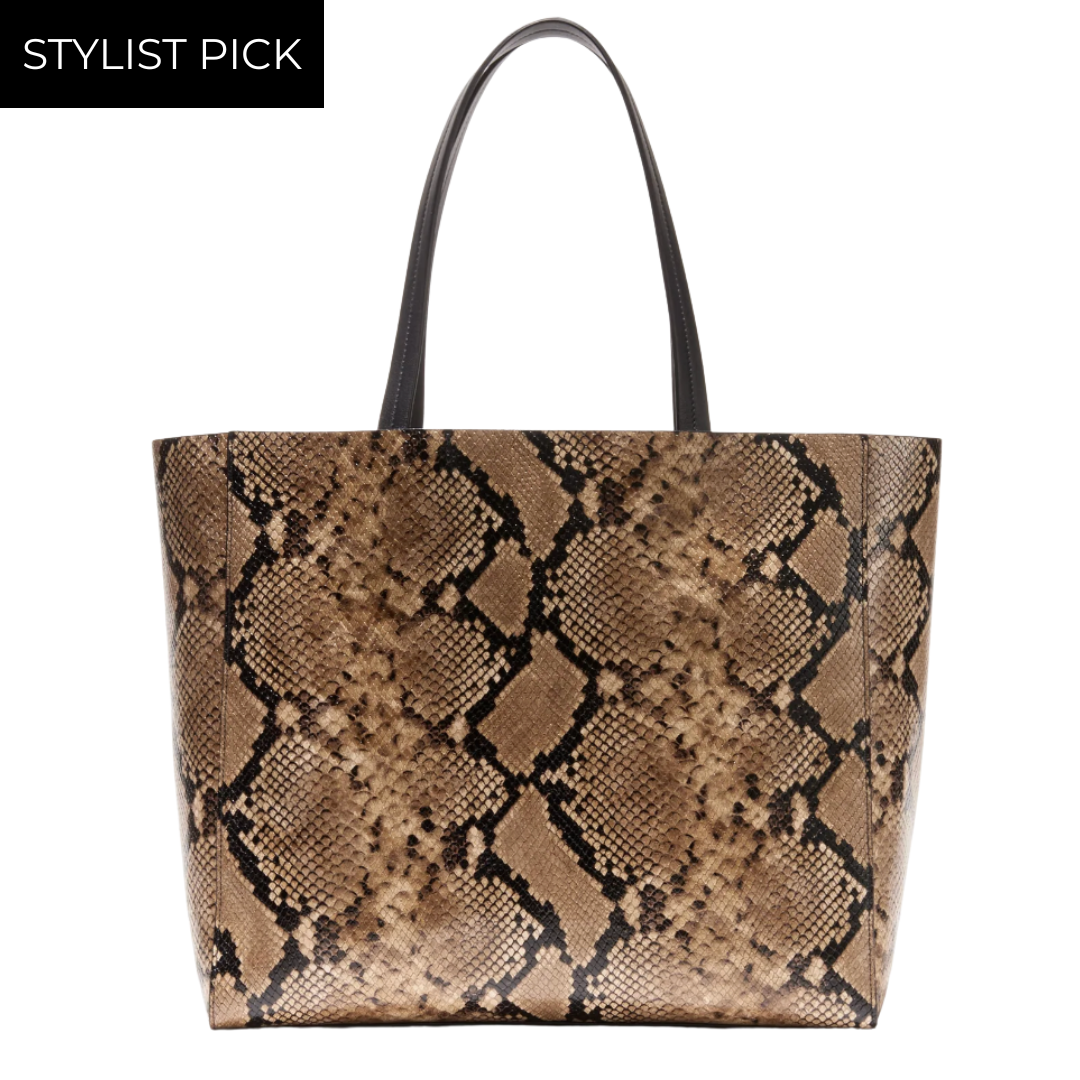 Medium Keith Bag in Taupe Snakeskin