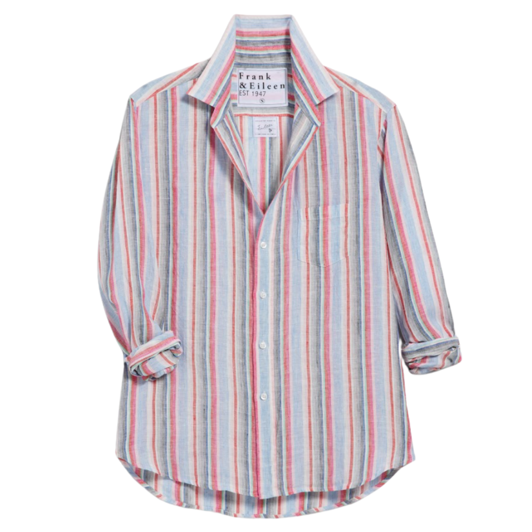 Eileen in Multi Pink, Green Stripe