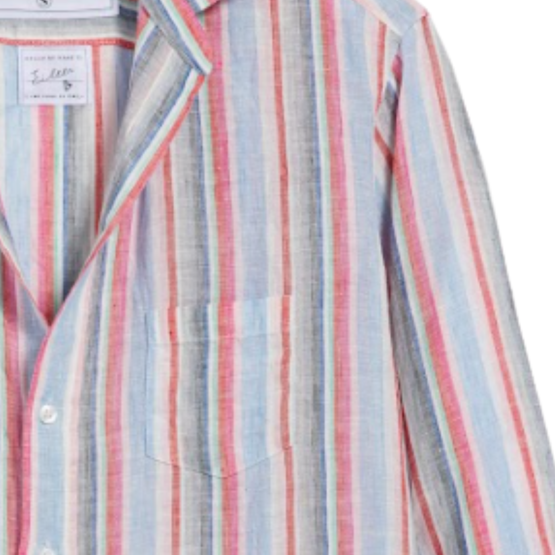 Eileen in Multi Pink, Green Stripe