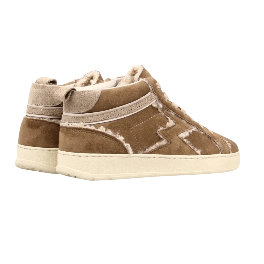 Iconic Mid Shearling Sneaker in Butter