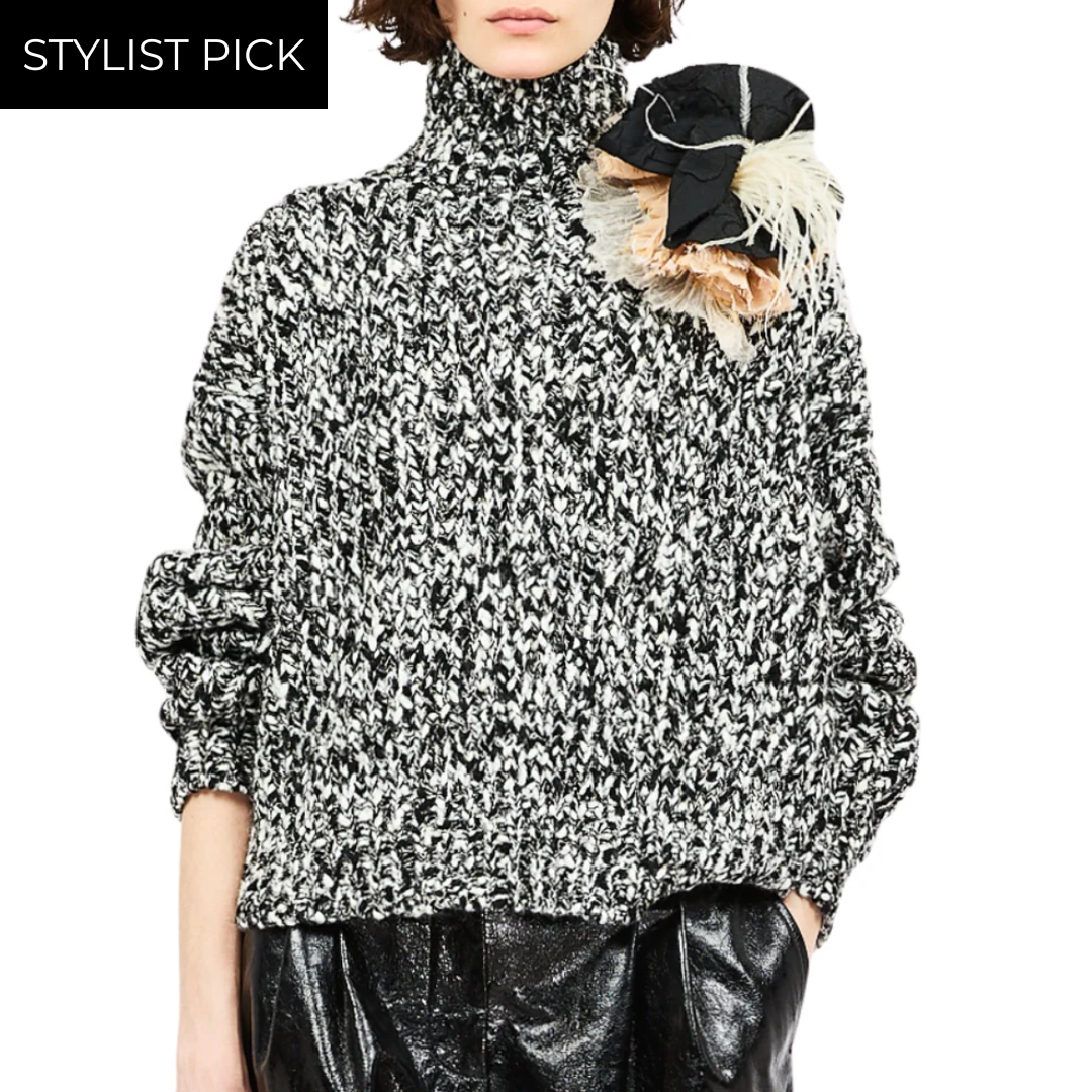 Albie Knit Pullover in Onyx