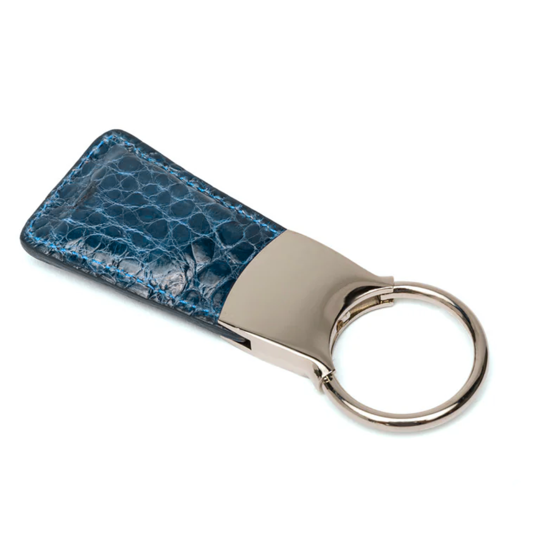 Alligator Key Fob in Ocean Blue