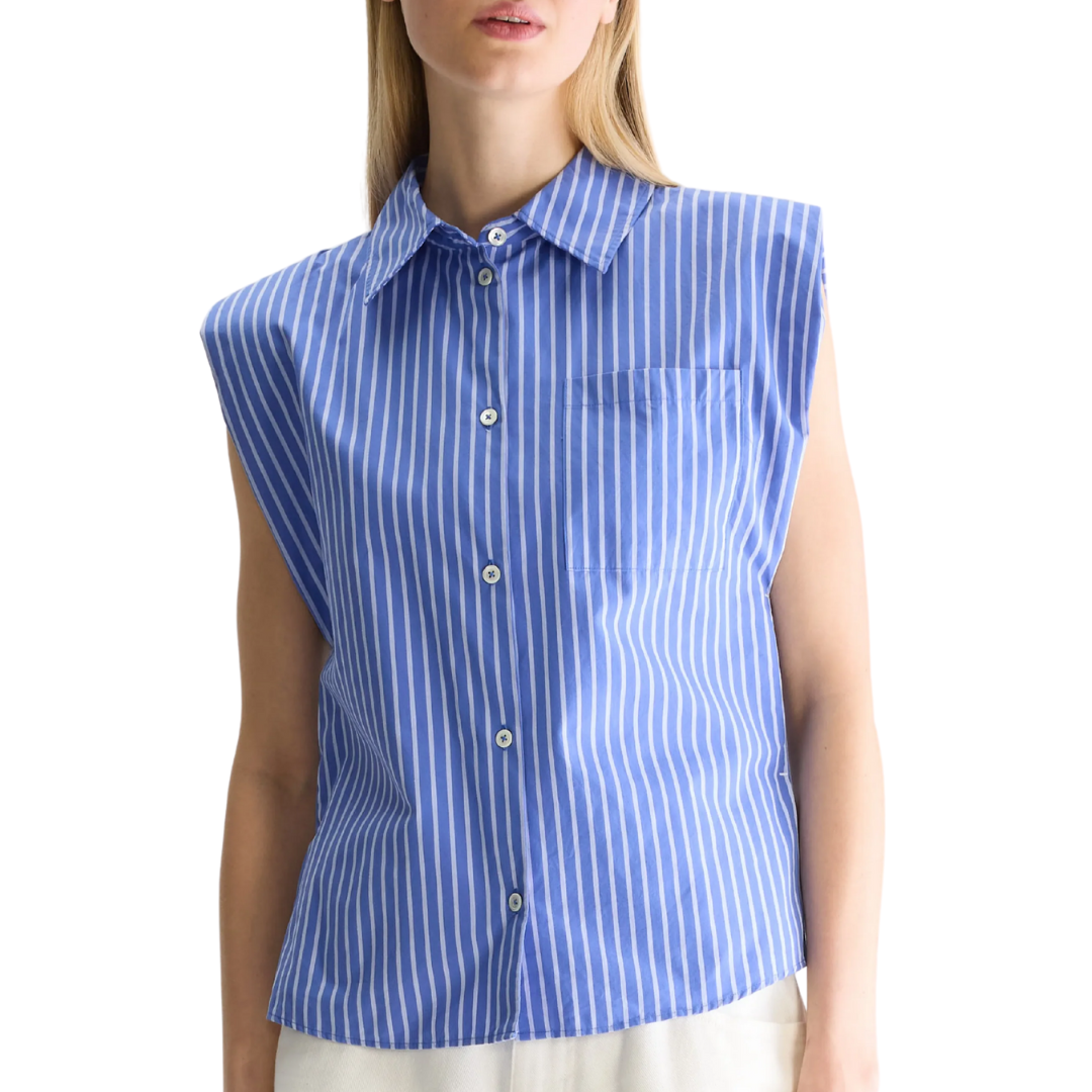 Galice Sleeveless Shirt in Stripe