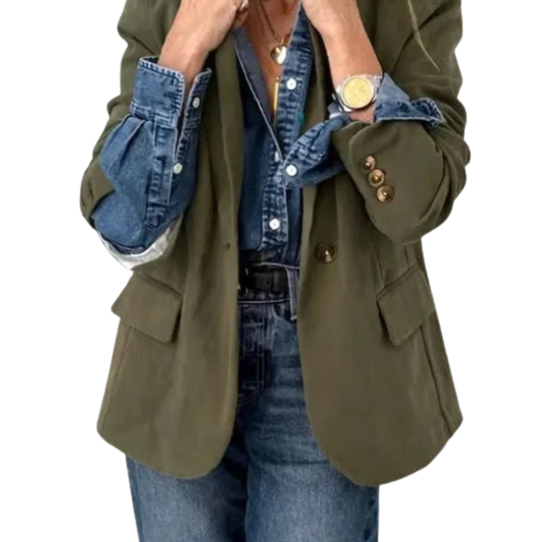 Workday Love Blazer in Army Green