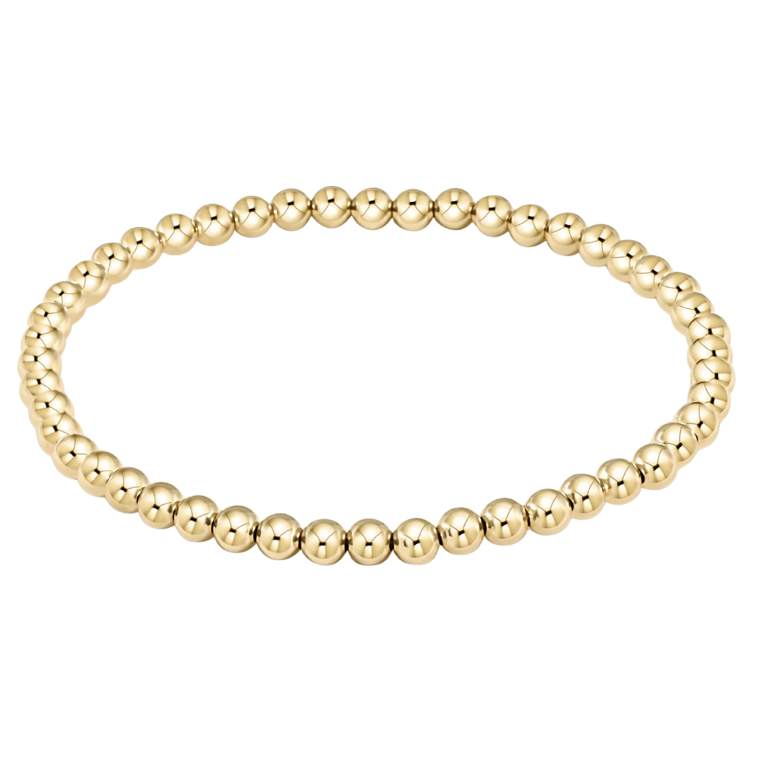 Classic Gold 4mm Bracelet- Extends