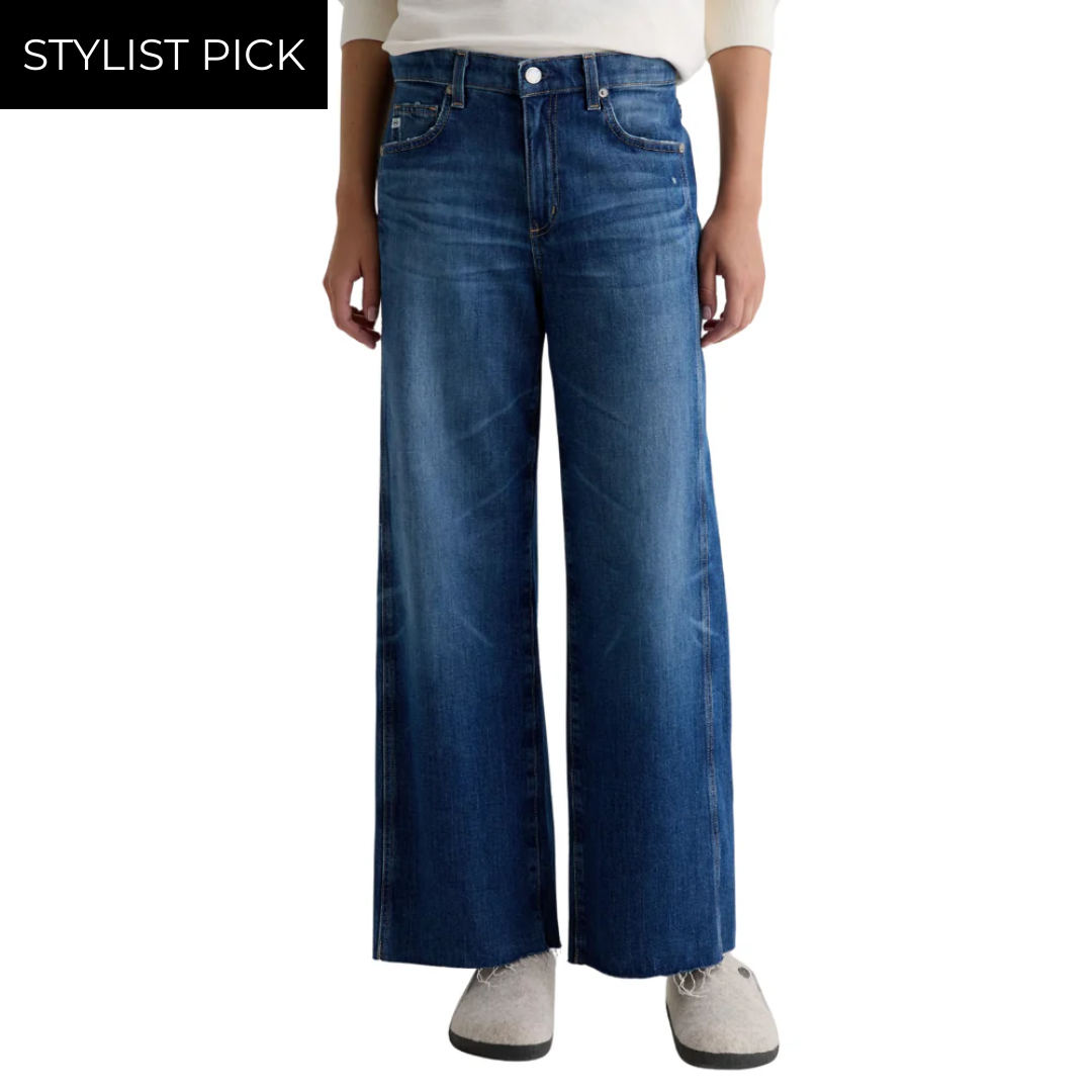 Saige Wide Leg Crop in Watermist