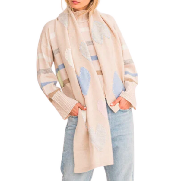 Buy Black Heavyweight Brushed Blanket Scarf from Next USA NEW KERRI ROSENTHAL zero waste scarf in black display picture 1