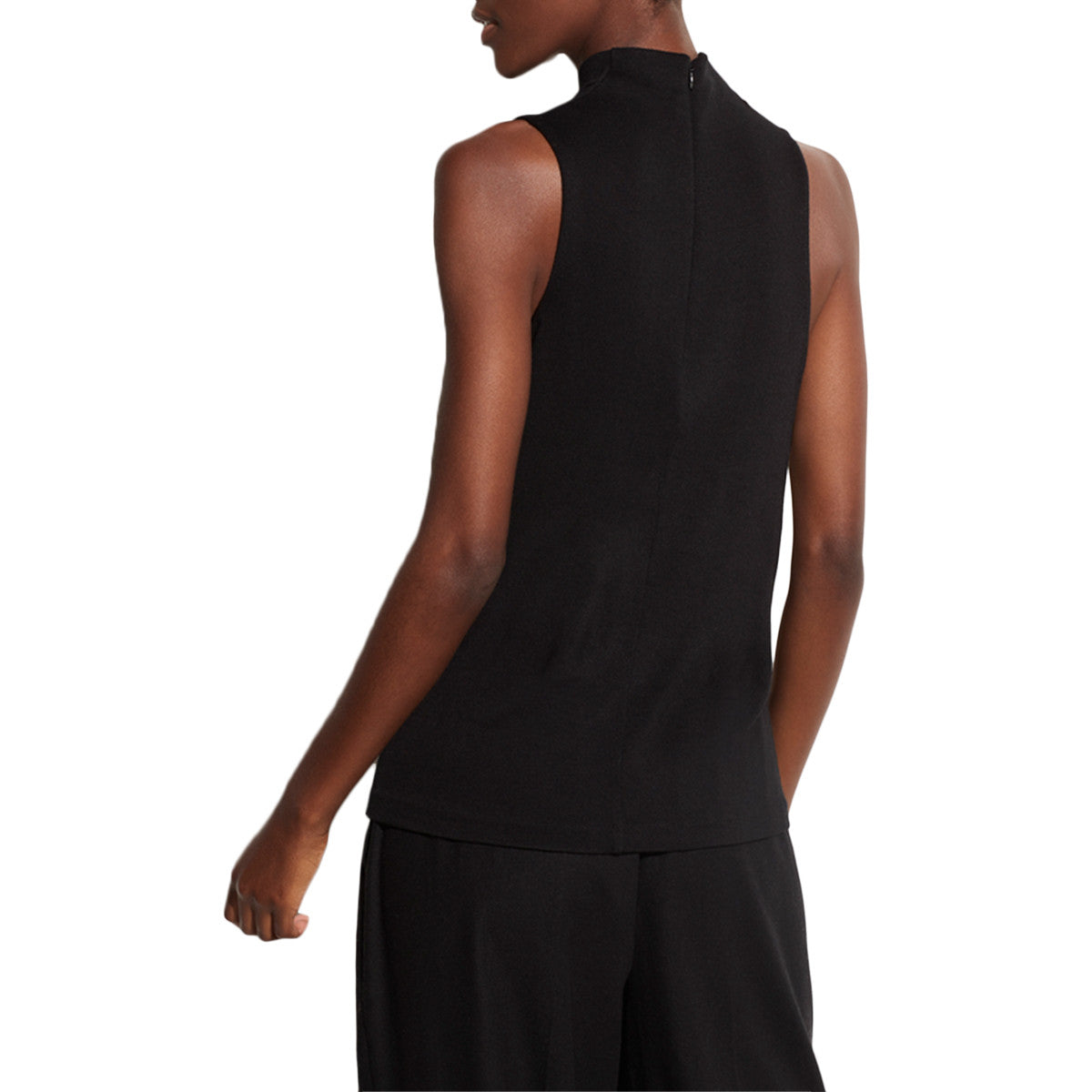 Sleeveless Cowl Neck Cami in Black
