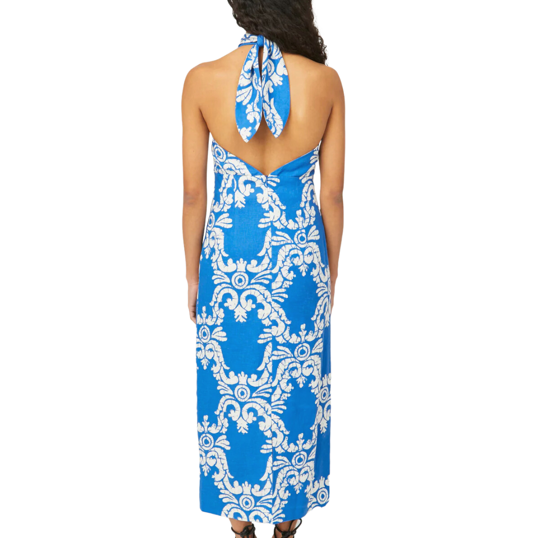 Paolo Dress in Batik Grid 