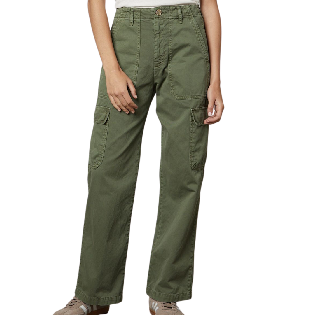 Makayla Cargo Pant in Vine
