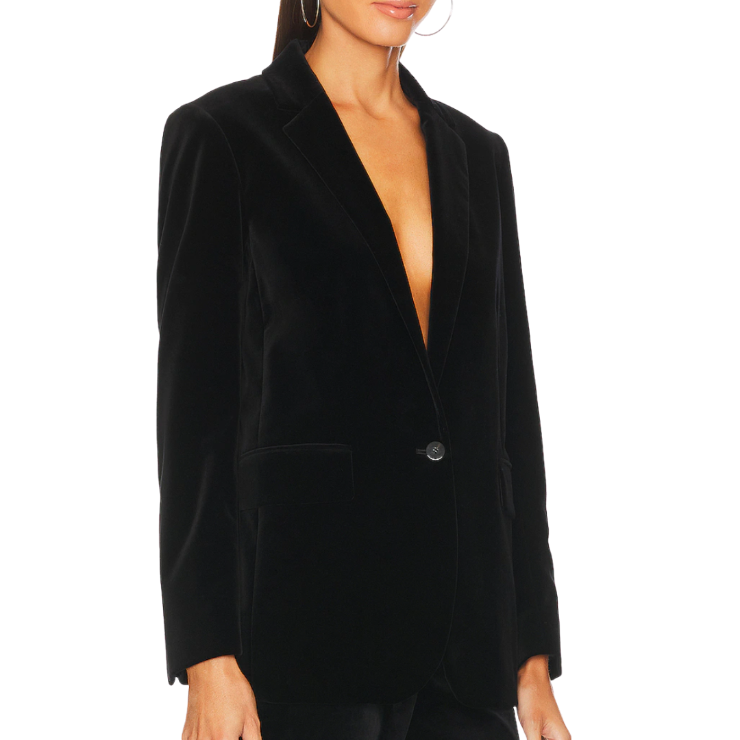 Casual Boyfriend Blazer in Black