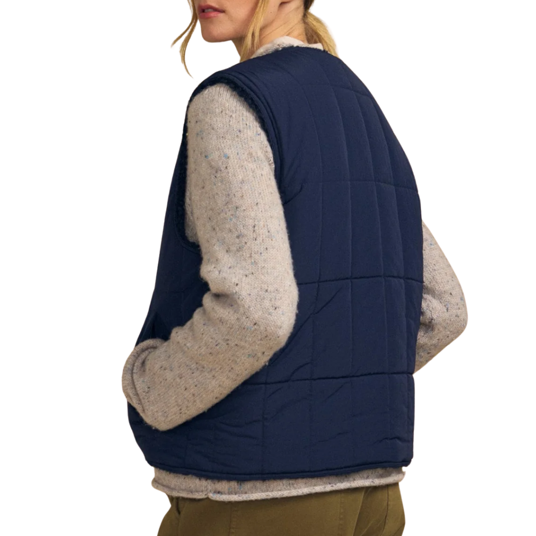 Onyx Reversible Vest in Navy
