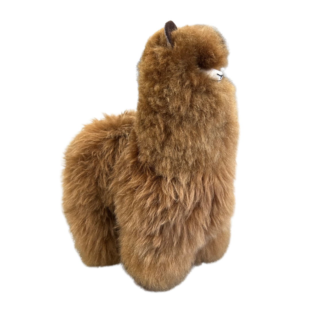 Large Plush Alpaca in Brown