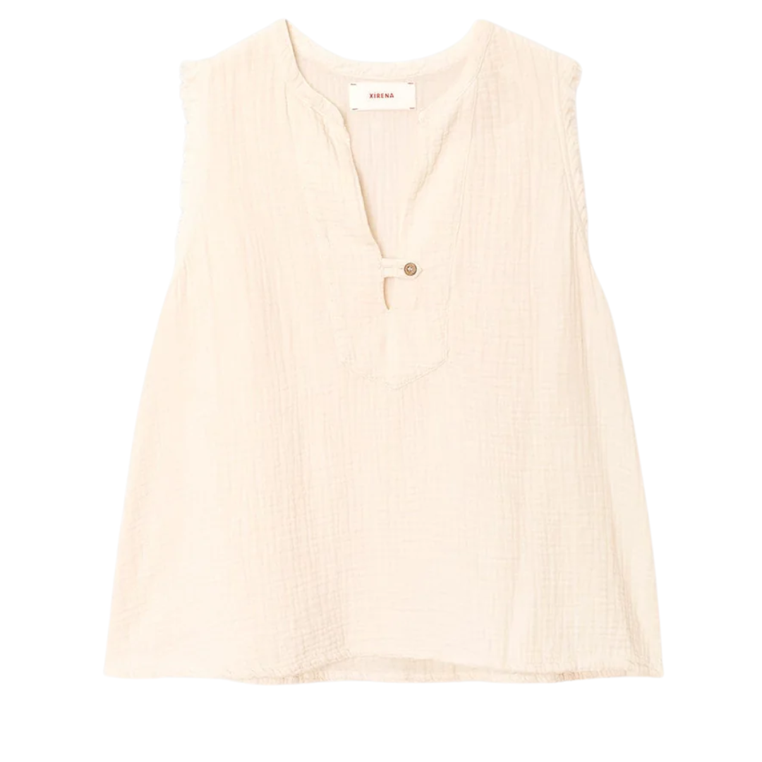 Portia Top in Oysterette