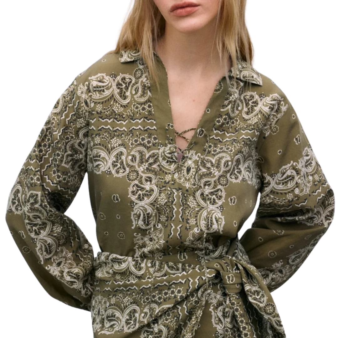 Waterlily Shirt in Bandana Print