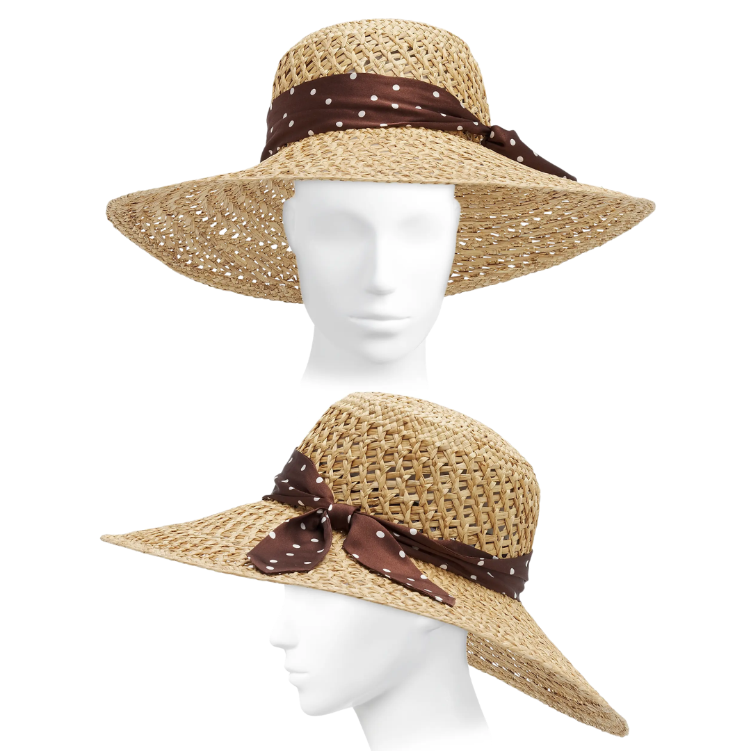 Garden Straw Hat in Natural Brown