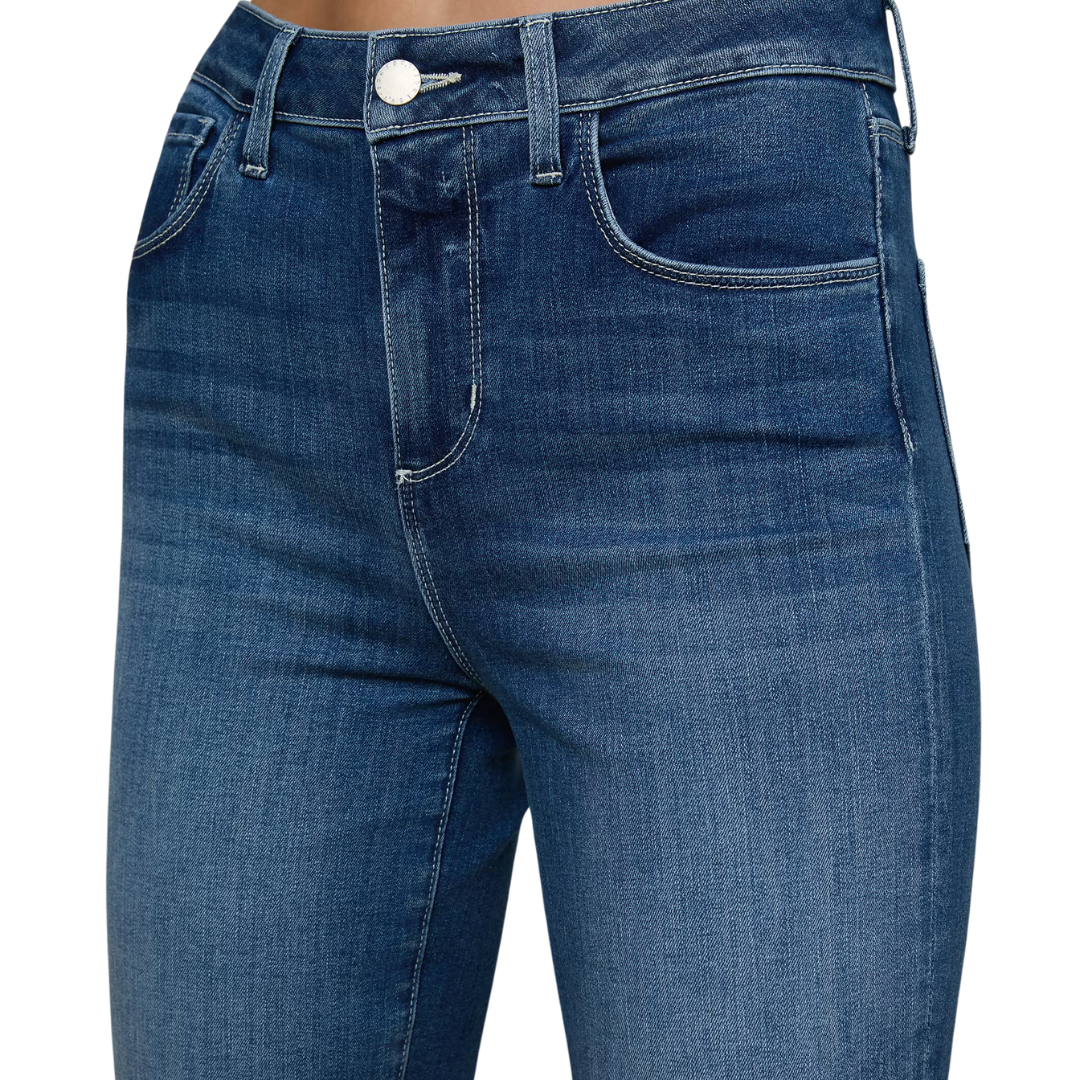Kendra Cropped Flare Jean in Medina