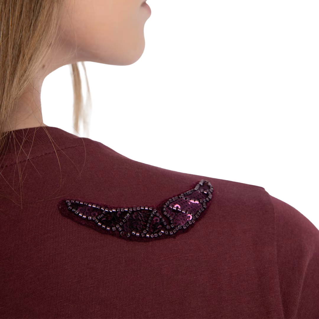 Alys T-shirt in Burgundy