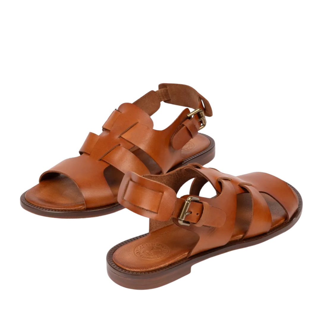 Biscay Leather Sandal in Tan