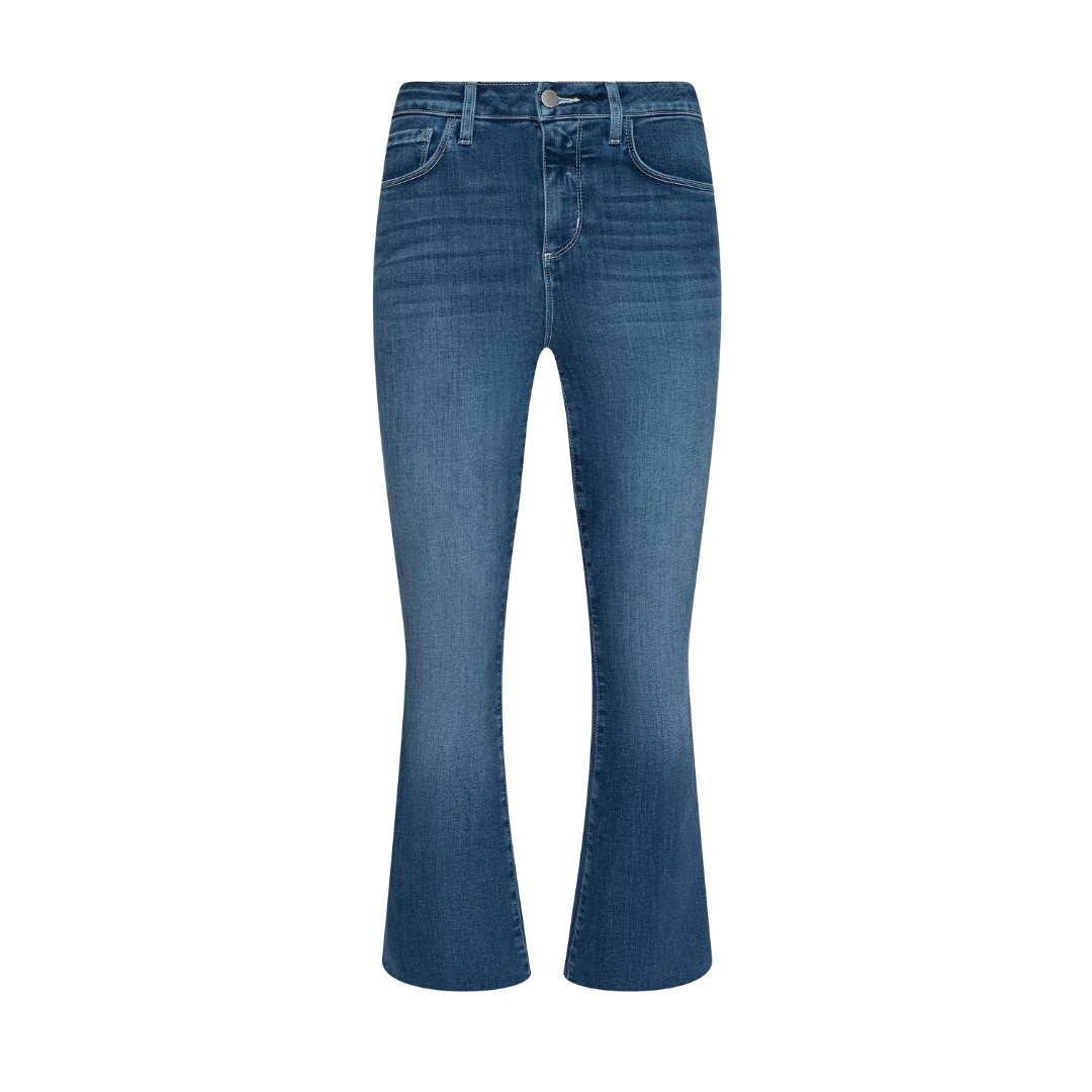 Kendra Cropped Flare Jean in Medina