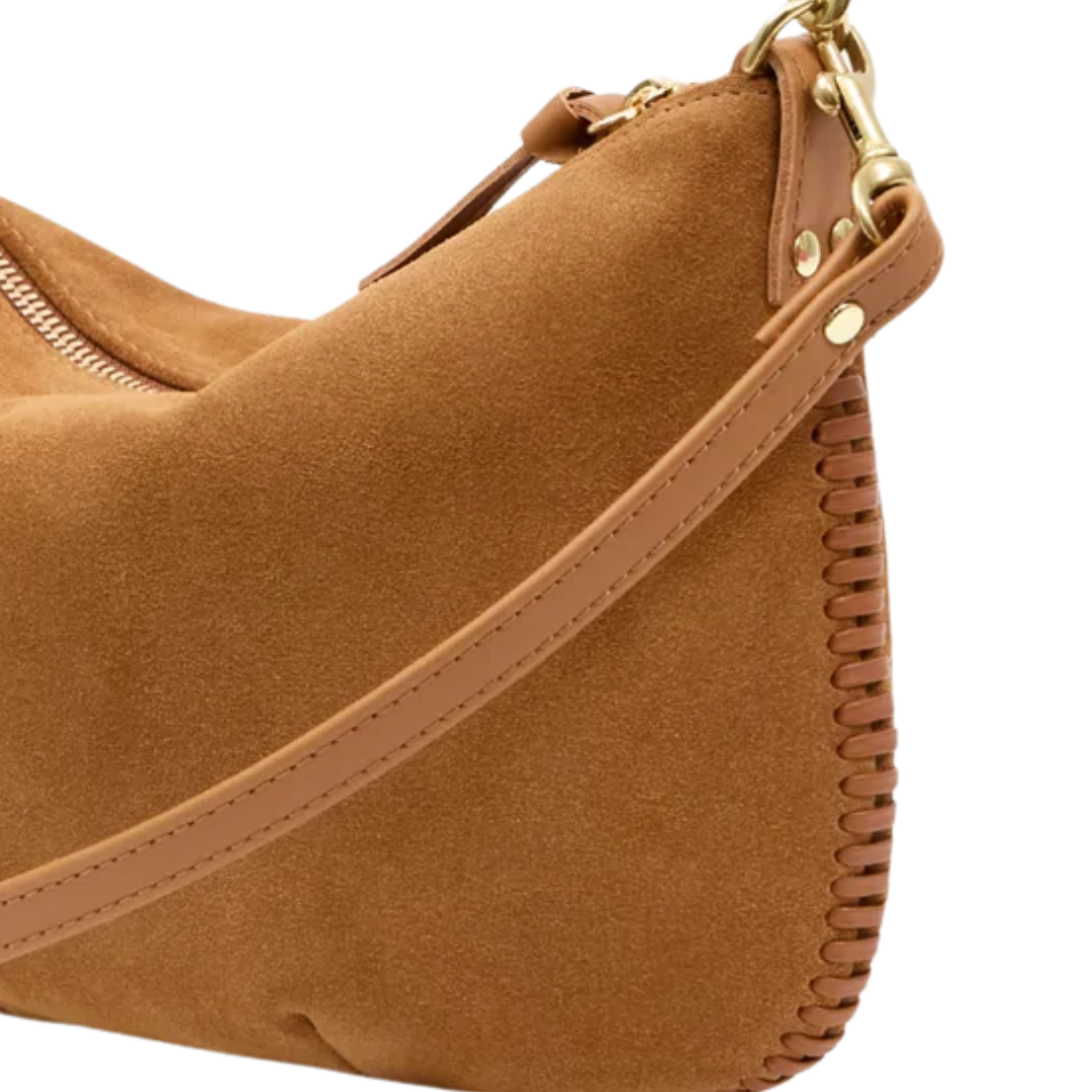 Petit Moyen in Caramel Suede w/ Whipstitch