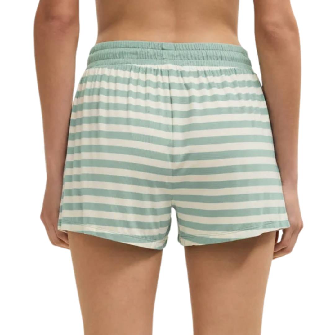 Nori Stripe Short in Crystal Green