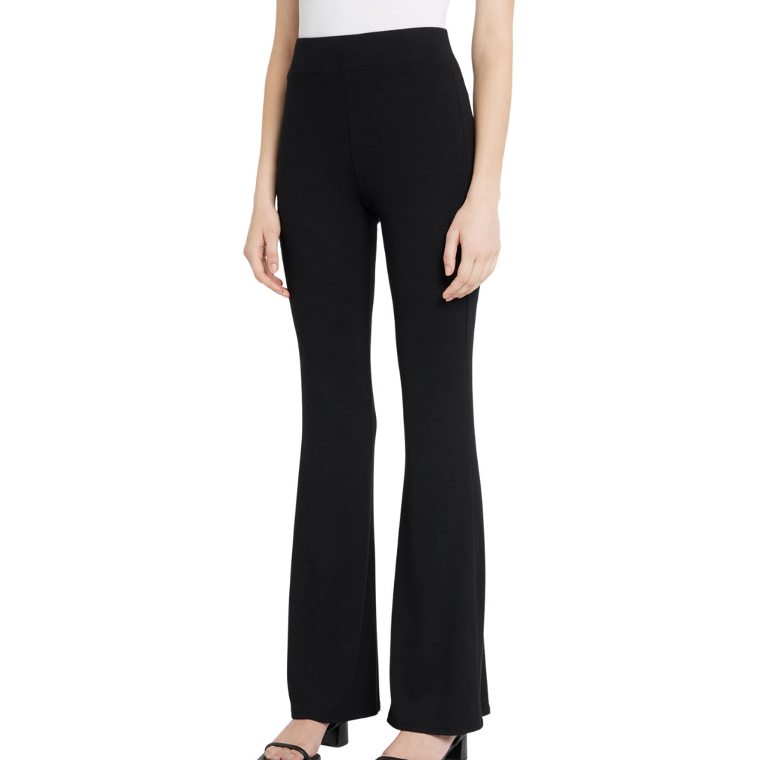 Marta Flared-Leg Pants in Black