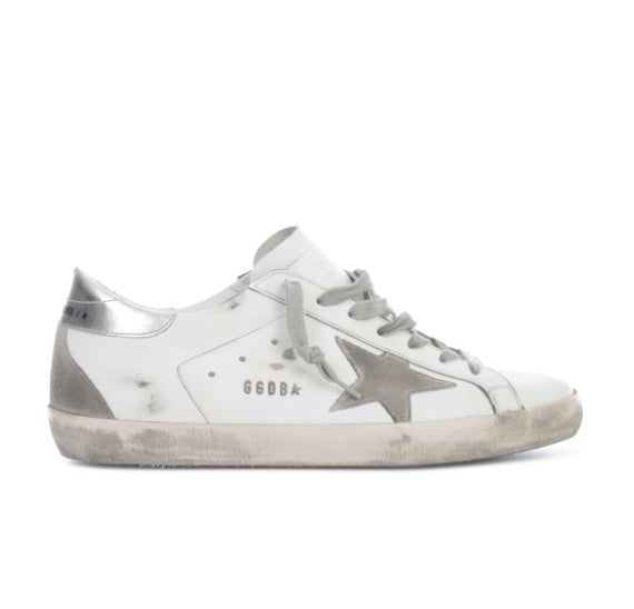 Superstar Sneaker in White/Metal/Silver